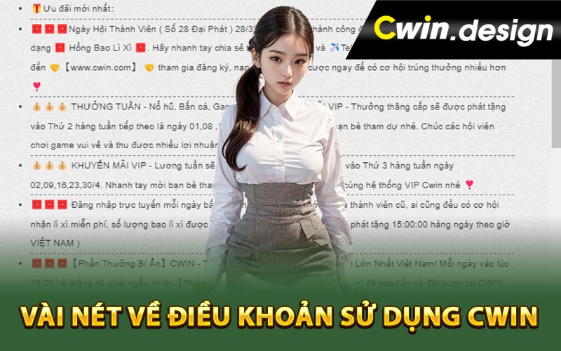 Vài nét về điều khoản sử dụng Cwin