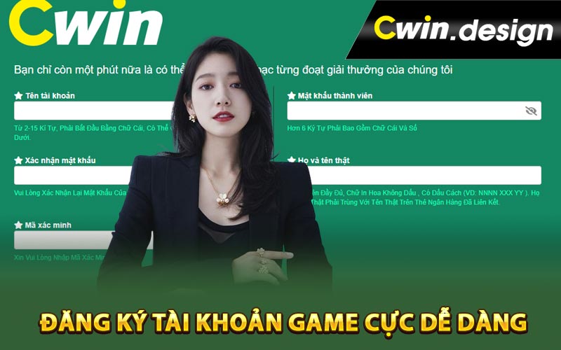 Đăng ký tài khoản game cực dễ dàng